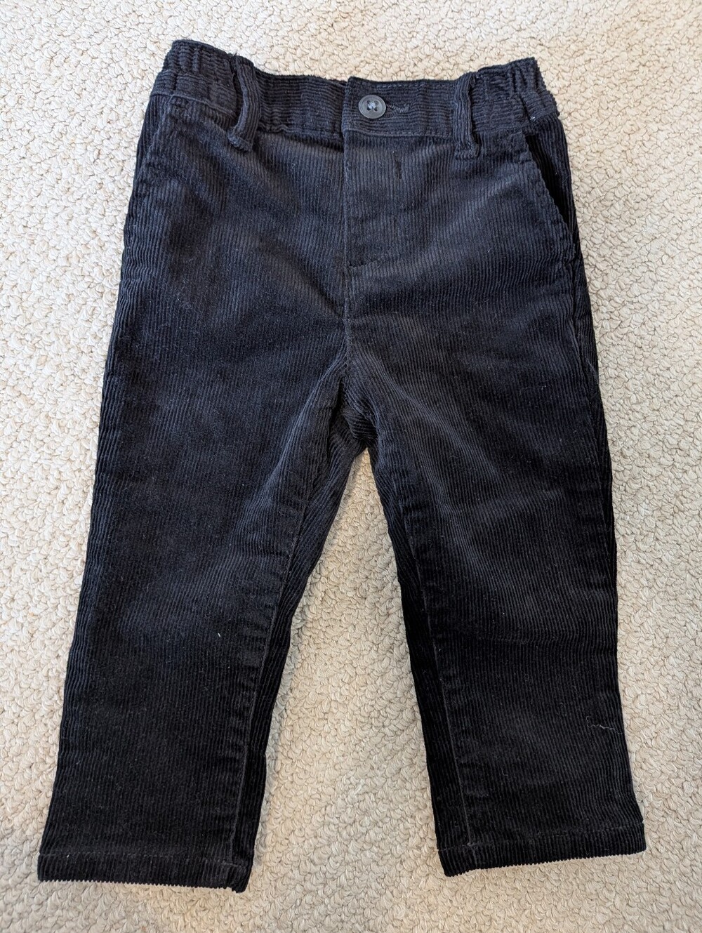 Children's Place Black Corduroy Jeans Size 12-18 Months